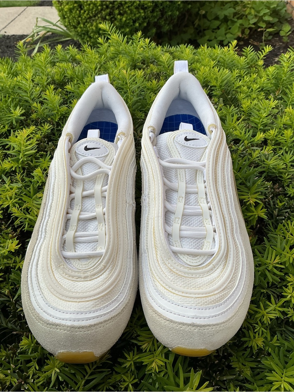 Nike Air Max 97 White Lemon Wash Black DQ8961-100 Women’s 7.5 EUC - Picture 2 of 15